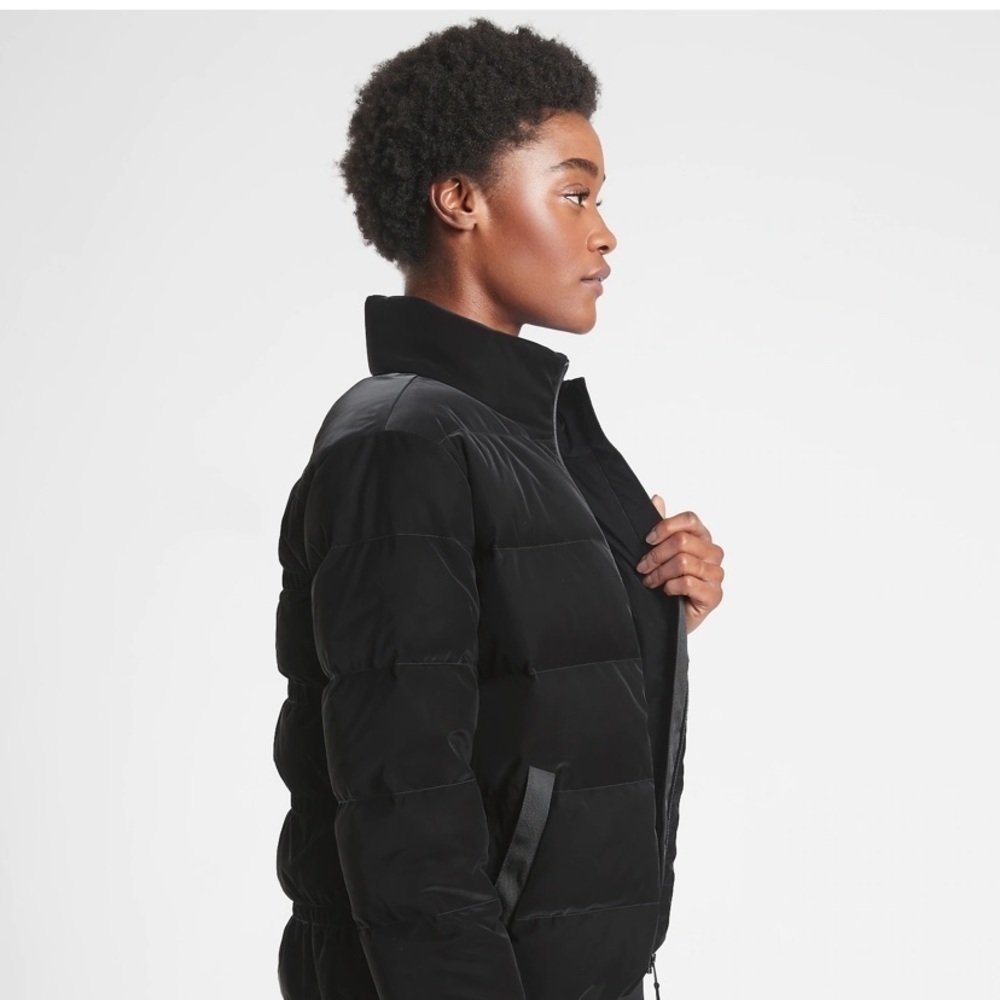 Athleta Venice Velvet Down Jacket - Picture 7 of 14